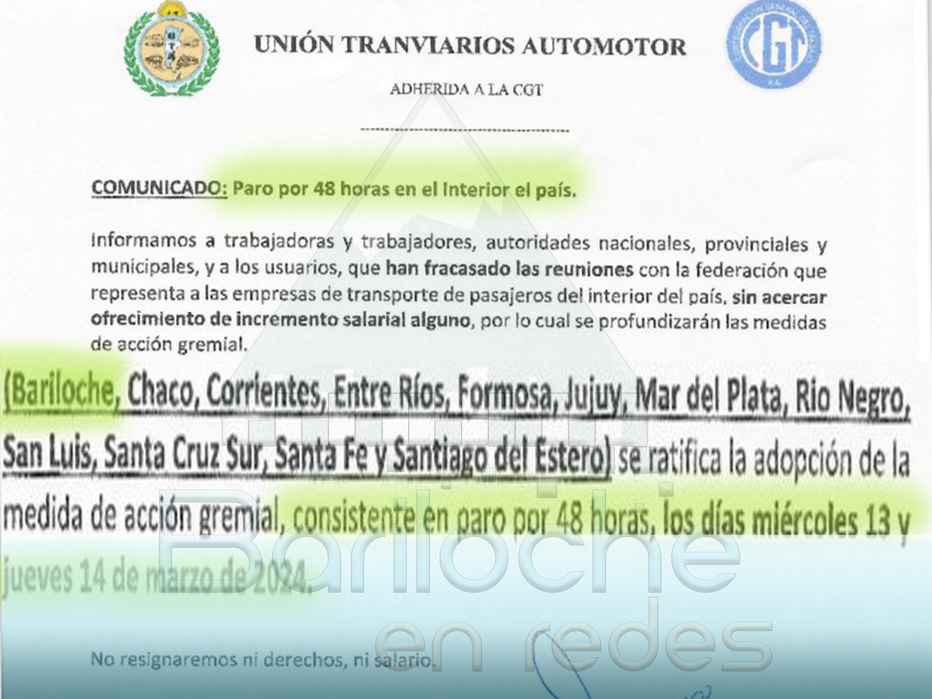 Mantienen el Paro de Colectivos